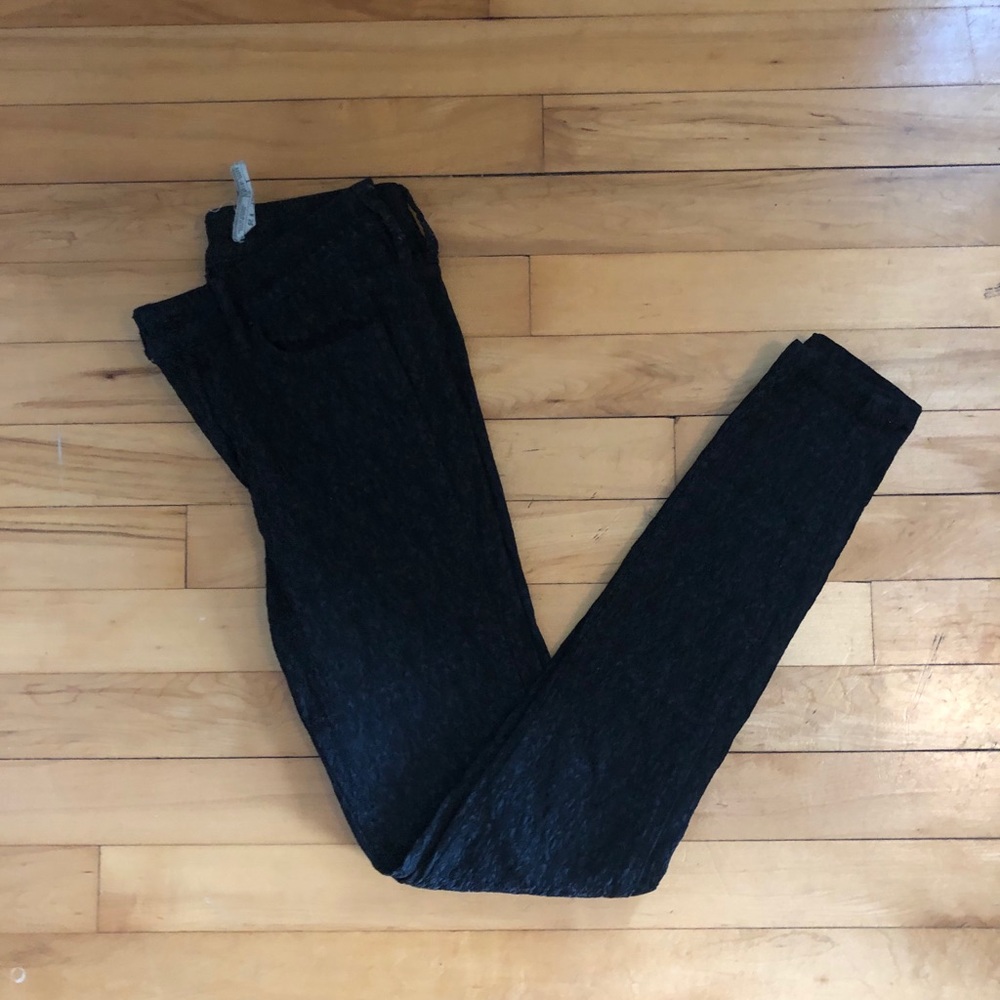 FP Black textured pants. Size 25